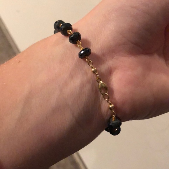 Druzy white stone gold bracelet - Picture 4 of 5